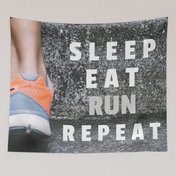 Item preview, Sleep, Eat, Run, Repeat designed and sold by JellyBeenzz.