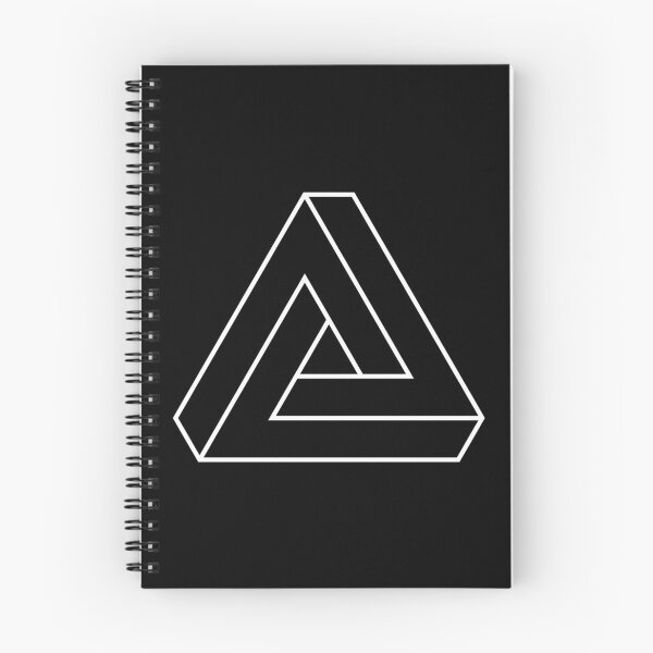 Item preview, White Impossible Triangle Outline. Penrose Optical Illusion. designed and sold by TashaVector.