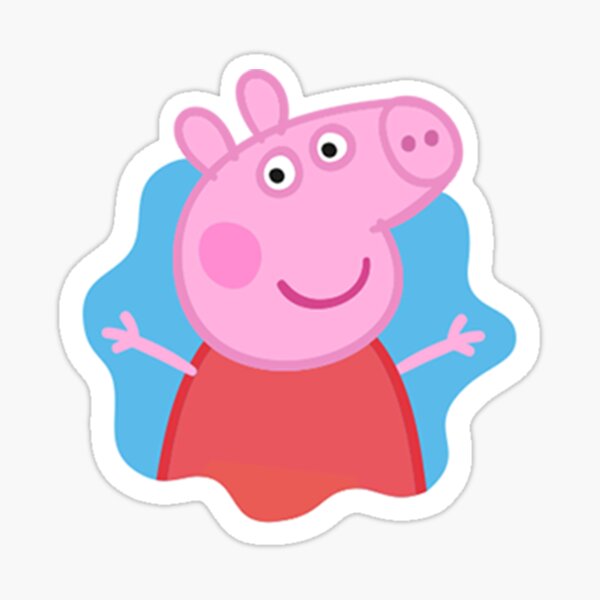 Pepa pig Sticker for Sale by bubblebu