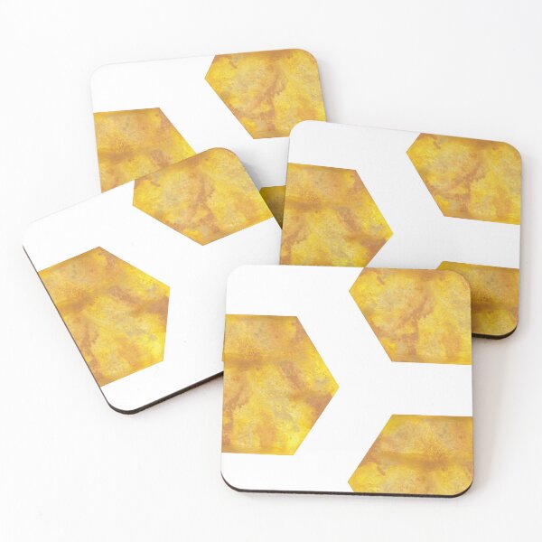 Item preview, Honey Hexagon Pattern designed and sold by MikkiDashDesign.