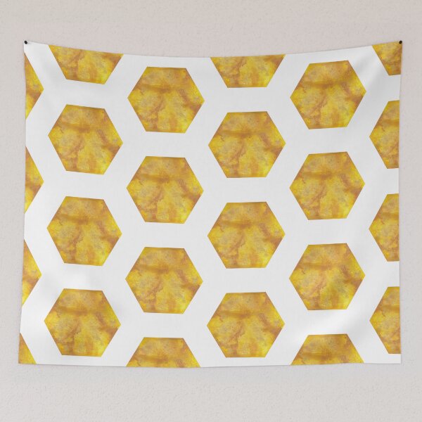Item preview, Honey Hexagon Pattern designed and sold by MikkiDashDesign.