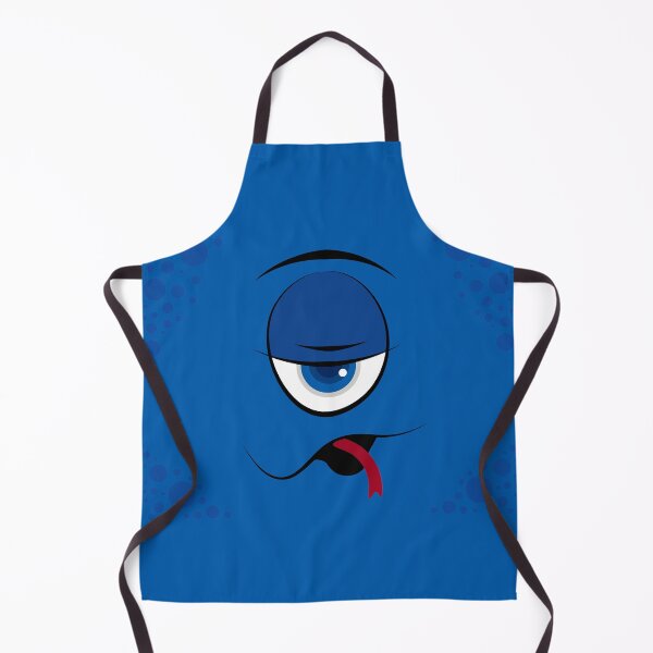 Item preview, blue cartoon face with one eye designed and sold by Nicole Bleck.