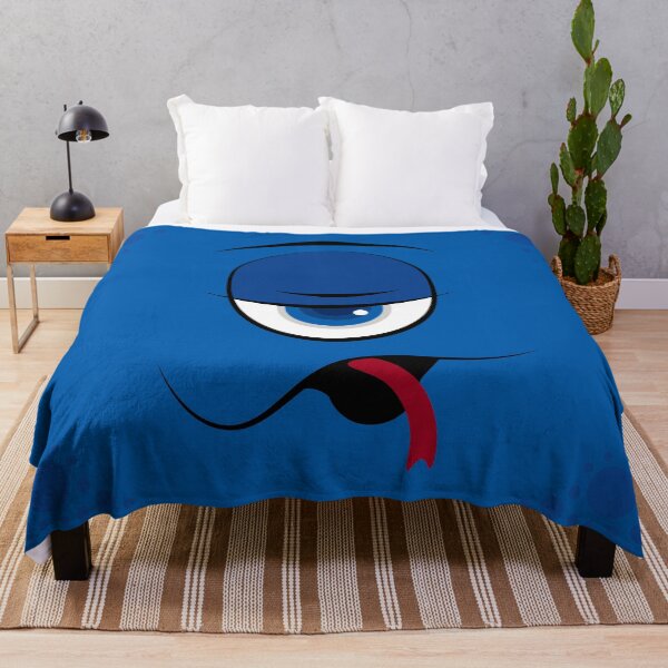Item preview, blue cartoon face with one eye designed and sold by Nicole Bleck.