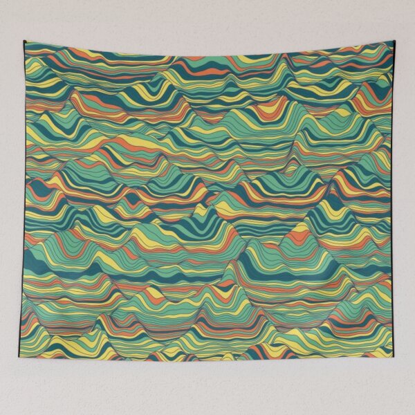 Item preview, Psychedelic striped pattern designed and sold by Rakos-Merch.