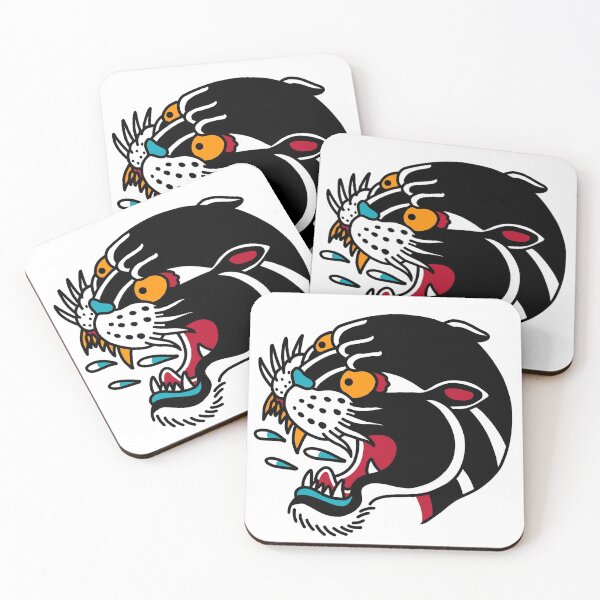 Item preview, American Traditional Black Panther Tattoo designed and sold by Uprise.