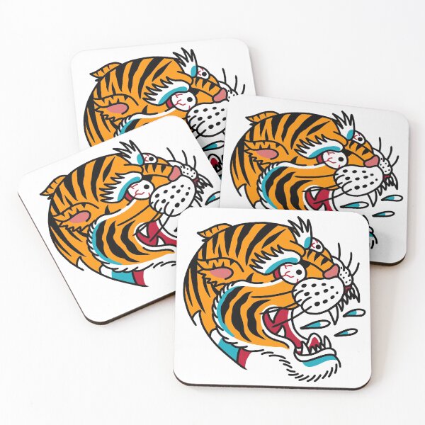 Item preview, American Traditional Tiger Tattoo designed and sold by Uprise.