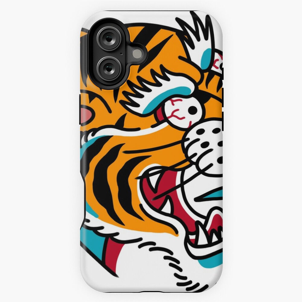 American Traditional Tiger Tattoo | iPhone Case