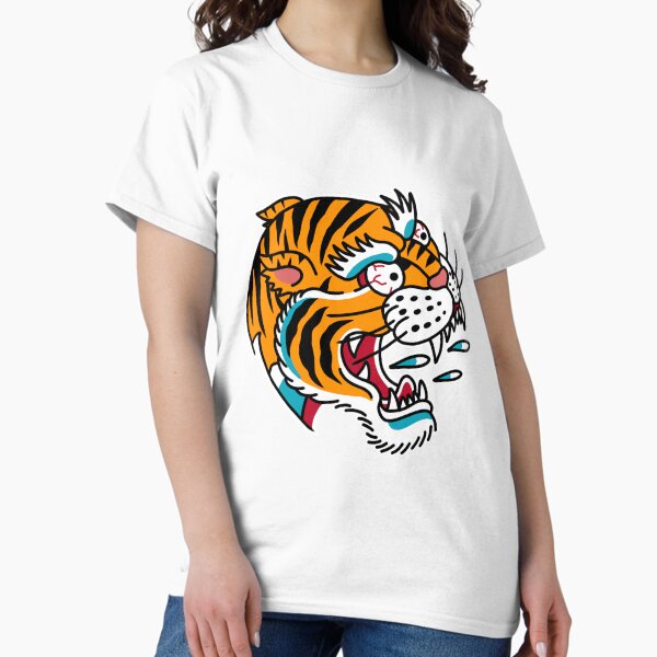 Item preview, American Traditional Tiger Tattoo designed and sold by Uprise.