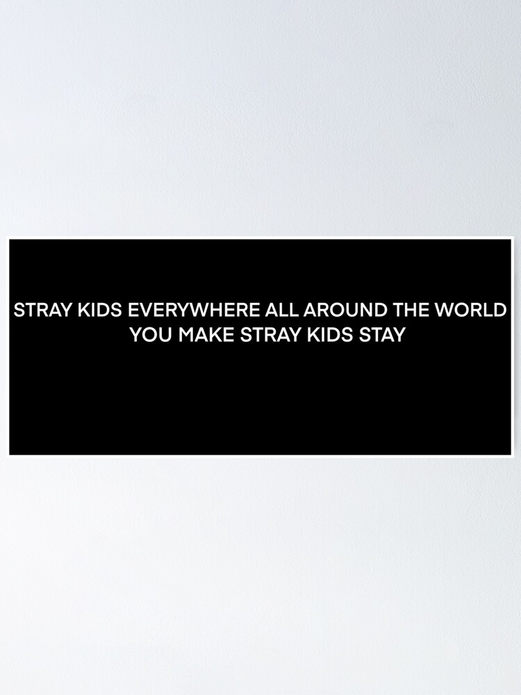 Póster «Merch con el logo de Stray Kids» de AmyDoungel | Redbubble