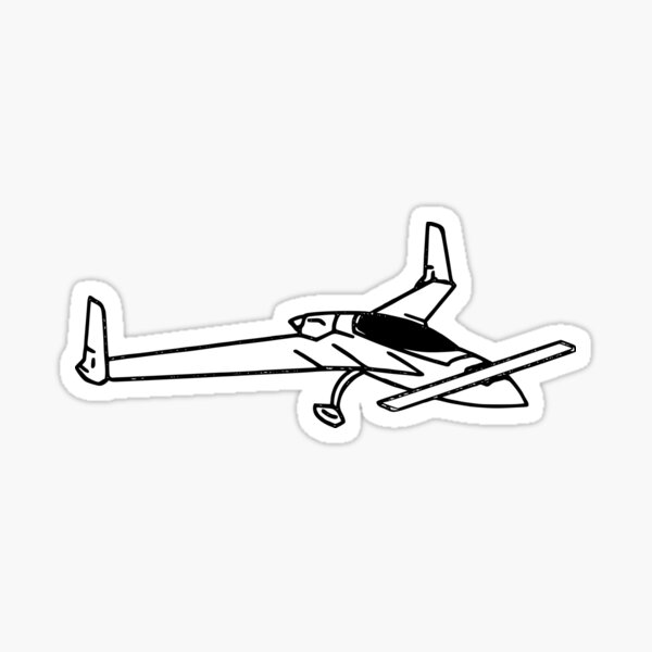 Item preview, Burt Rutan's Long EZ designed and sold by AeroGeekTees.