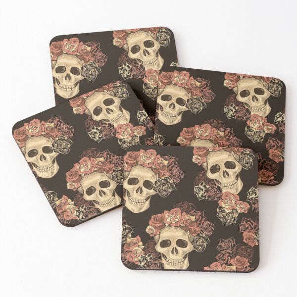 Item preview, Fall Floral Vintage Skull Artwork Dia De Muertos Calavera  designed and sold by Foxicopter.