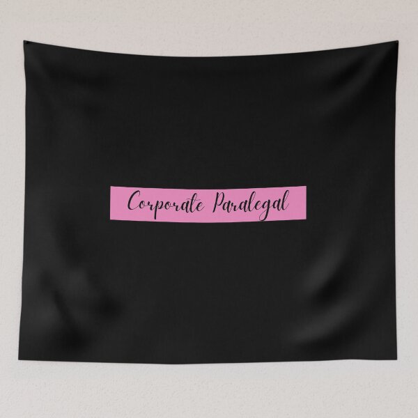 Item preview, Corporate Paralegal - Pink and black cute gift idea for corporate paralegals designed and sold by conceptDVS.