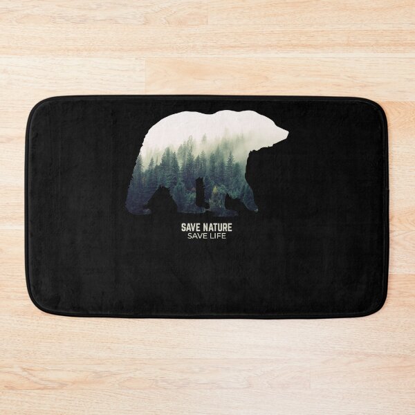 Item preview, bear in forest environment climate protection designed and sold by RJ-Art.