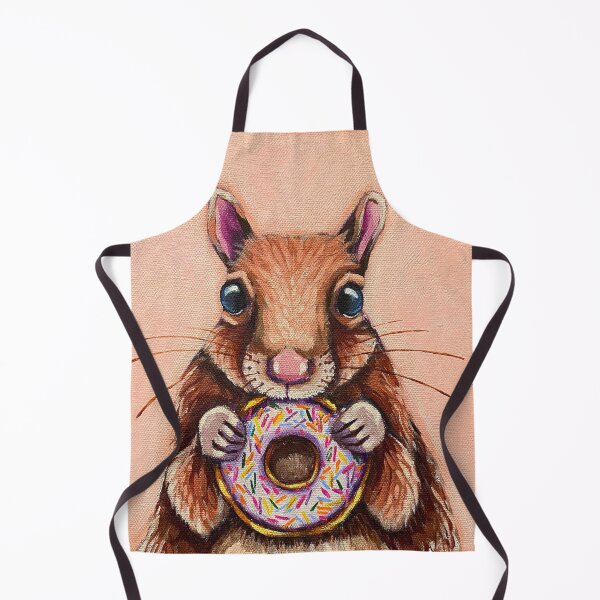 Item preview, Squirrel eating a glazed donut designed and sold by StressieCat.