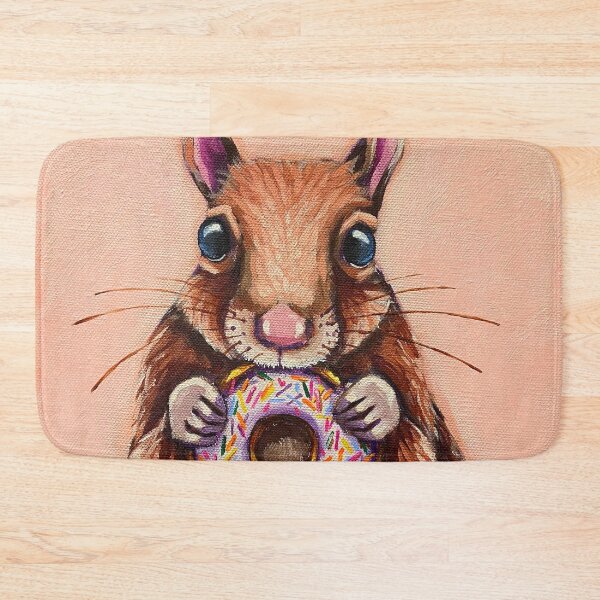 Item preview, Squirrel eating a glazed donut designed and sold by StressieCat.
