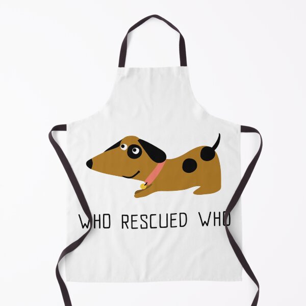 Item preview, Who Rescued Who - Squatting Puppy designed and sold by daphfed.