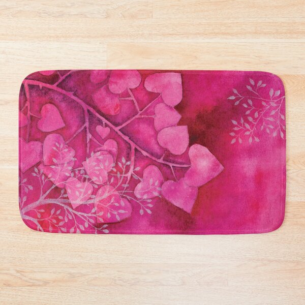 Item preview, Vibrant Pink Leaves in Watercolor designed and sold by Kelly Roy.