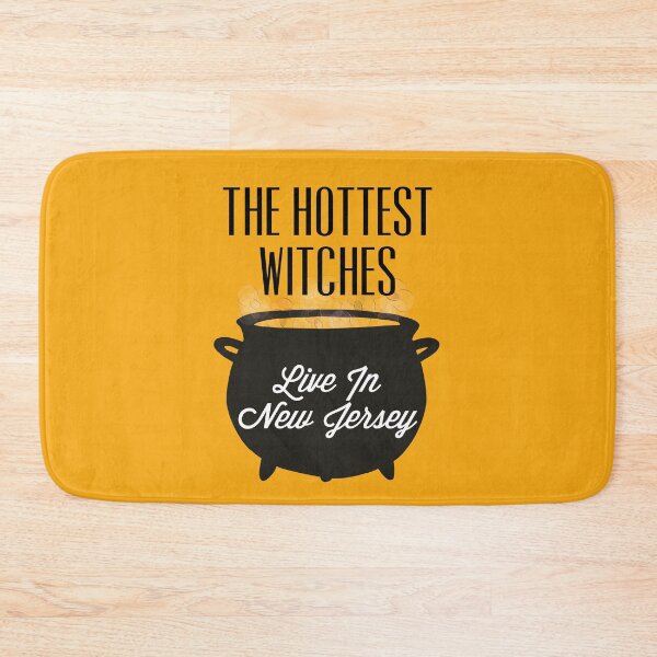 Item preview, The Hottest Witches Live in New Jersey Halloween Quote designed and sold by AMSonArt.