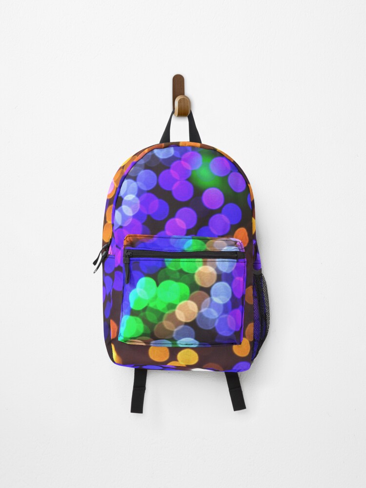 Thumbnail 1 of 3, Backpack, bokeh light pattern. designed and sold by Rajpramanik.