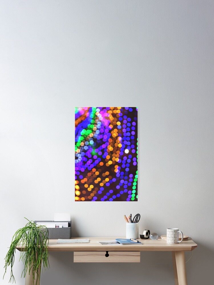 Thumbnail 2 of 3, Poster, bokeh light pattern. designed and sold by Rajpramanik.