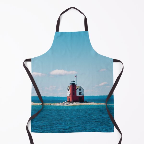 Item preview, Mackinac Island Lighthouse standing watch in Lake Michigan designed and sold by Michael Deemer.