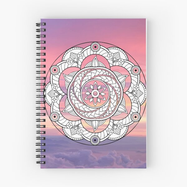 Item preview, Floral pink mandala abstract sky designed and sold by djal-lk.