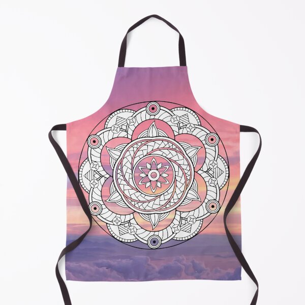 Item preview, Floral pink mandala abstract sky designed and sold by djal-lk.