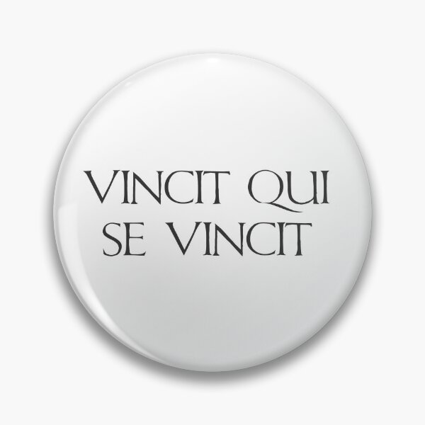 Item preview, Roman Vincit qui se vincit Latin Motto Quote designed and sold by yisela.
