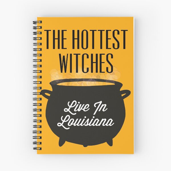 Item preview, The Hottest Witches Live in Louisiana Halloween Quote designed and sold by AMSonArt.