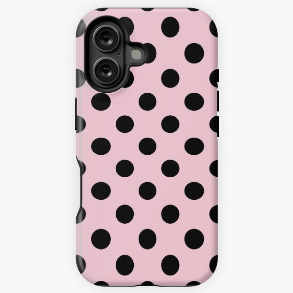 Item preview, Black Polka Dots on Millennial Pink Background designed and sold by Bumblefuzzies.