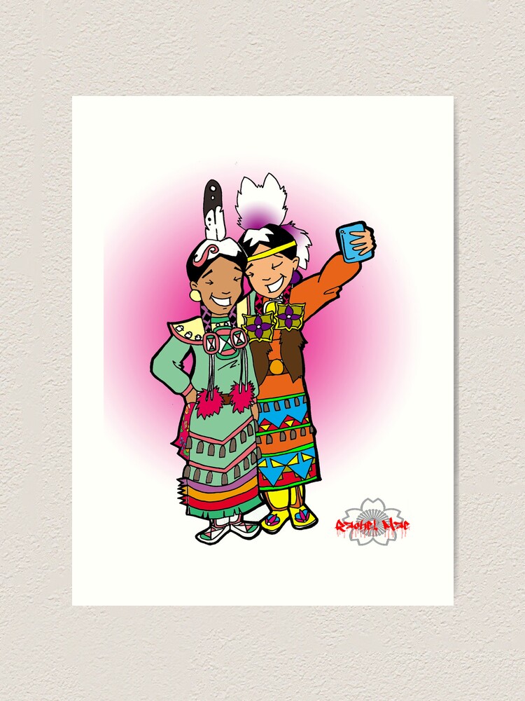 "#firstletmetakeaselfie Jingle dress dancer- print" Art Print by