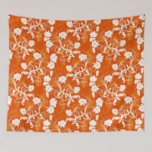 Item preview, Flower Pattern in Orange and White Design 113 designed and sold by Artnigel.