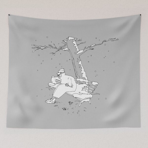 Item preview, Lonely Man and First Snow designed and sold by BlackLineWhite.