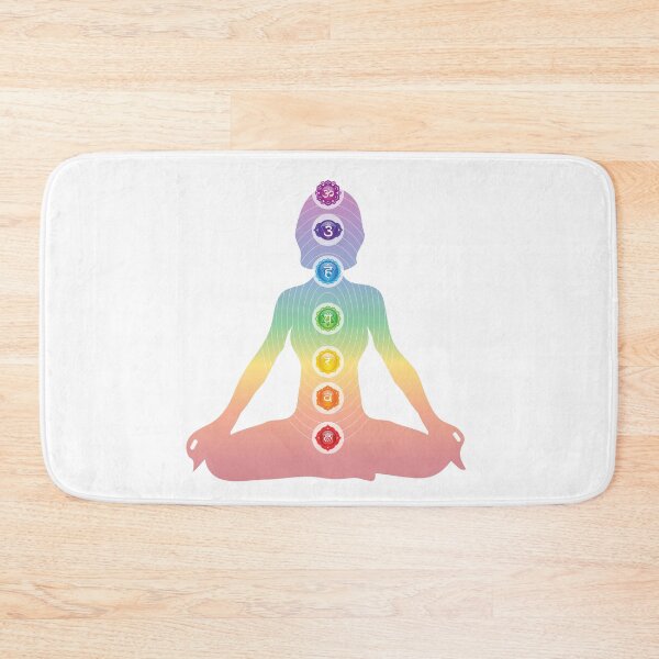 Item preview, Seven Chakra Symbols Woman Silhouette - 38 designed and sold by serenaking.