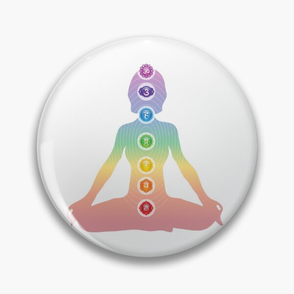Item preview, Seven Chakra Symbols Woman Silhouette - 38 designed and sold by serenaking.