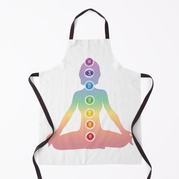 Item preview, Seven Chakra Symbols Woman Silhouette - 38 designed and sold by serenaking.