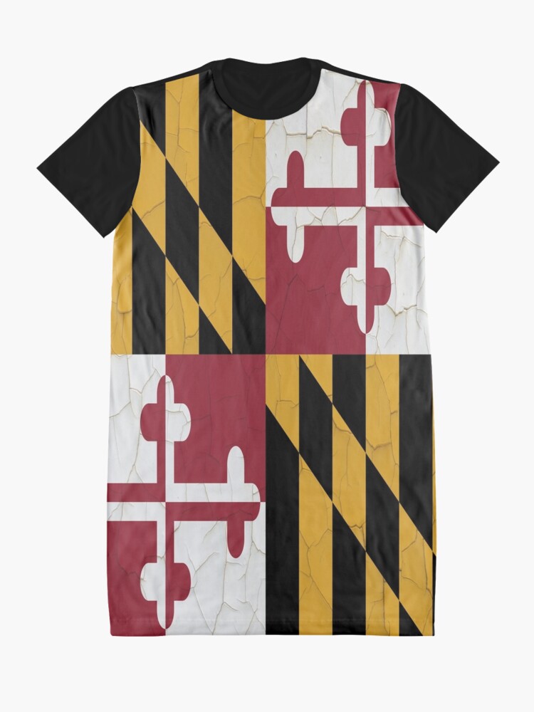 Flag of Maryland Flag of Maryland Graphic T-Shirt Dress | Redbubble