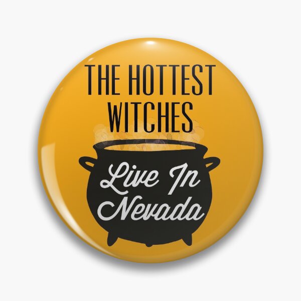 Item preview, The Hottest Witches Live in Nevada Halloween Joke designed and sold by AMSonArt.