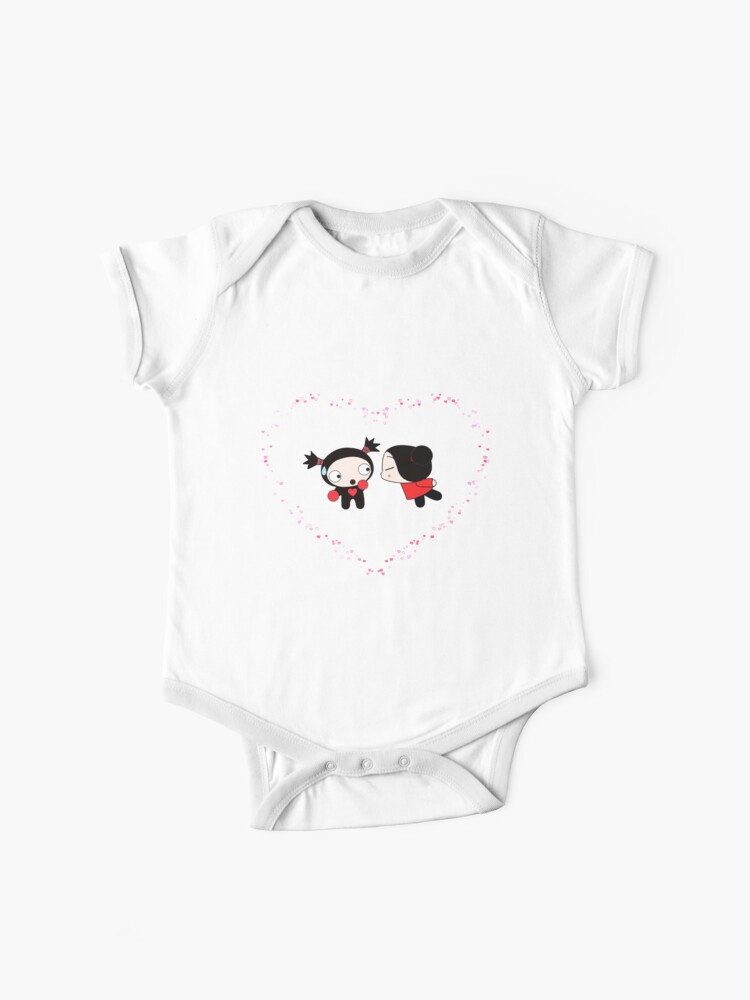 Pucca Loves Garu Baby One Piece By Smugsneasel Redbubble