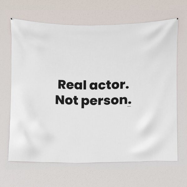 Item preview, real actor not person black text dizkorce designed and sold by Dizkorce.
