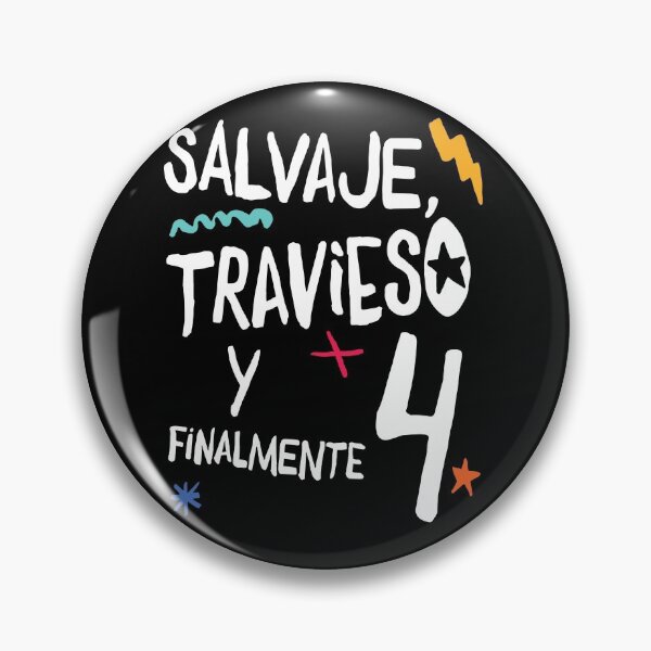 Item preview, Salvaje, travieso y finalmente 4, cute spanish birthday shirt for kids designed and sold by emmjott.