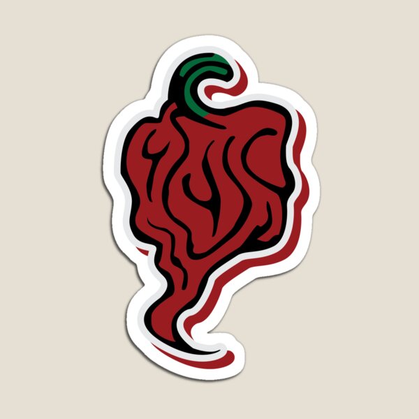 Artikel-Vorschau von Stilisiertes Illustrationsmuster des Carolina Reaper, designt und verkauft von friendly-fox.