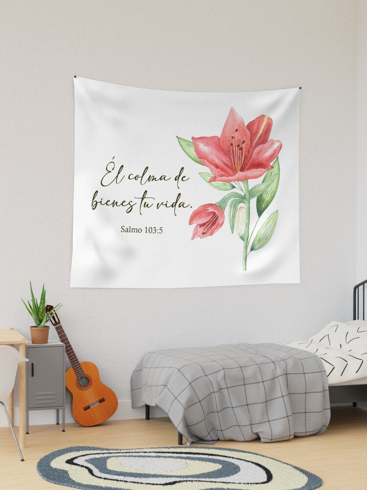 El colma de bienes tu vida, spanish bible verse Canvas Print for Sale by  latiendadearyam