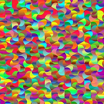 Artwork thumbnail, Colorful abstract waves pattern design. by Rui Valverde