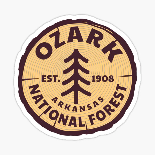 Ozark National Forest Arkansas Laptop Luggage Bumper Sticker