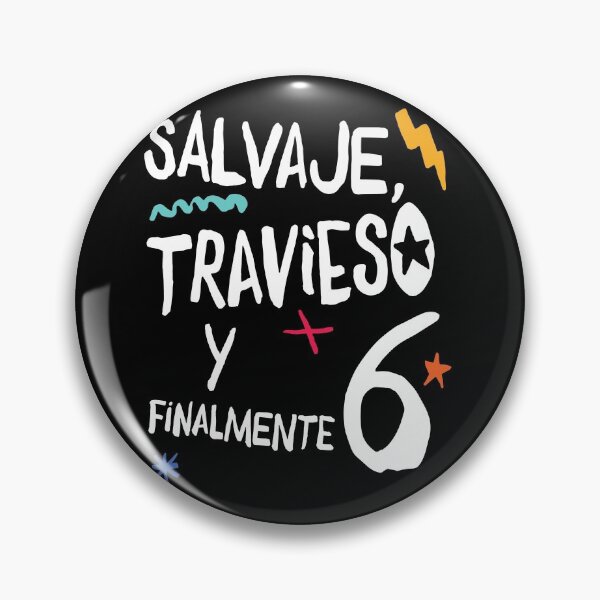 Item preview, Salvaje, travieso y finalmente 6, sexto cumpleaños del niño designed and sold by emmjott.