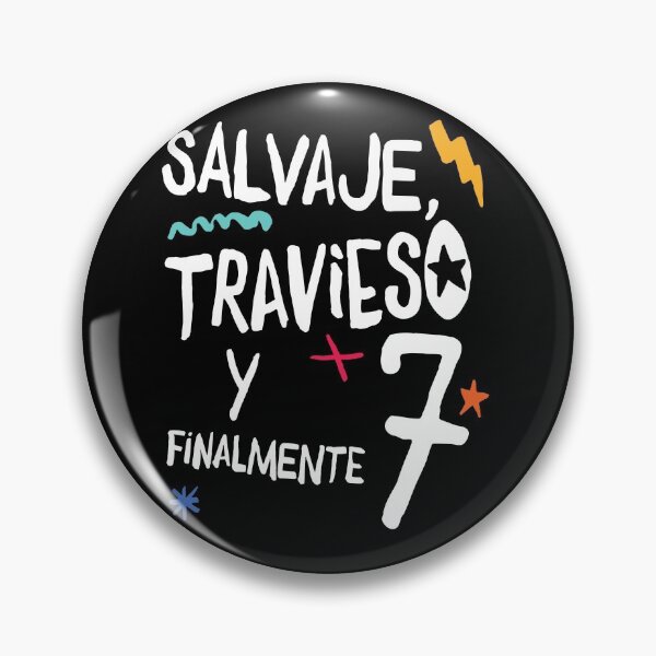 Item preview, Salvaje, travieso y finalmente 7, cute spanish birthday shirt for kids designed and sold by emmjott.