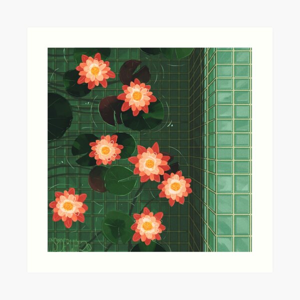 bath bloom Art Print
