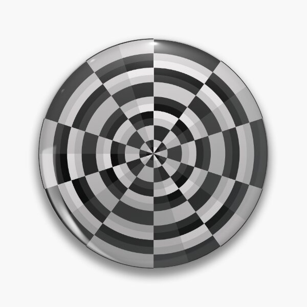 Item preview, Circle Black and white button designed and sold by MDKawaii.