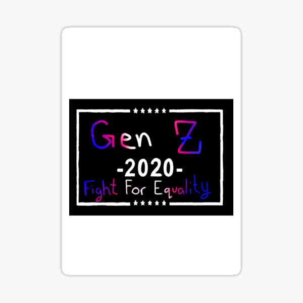 "Gen Z 2020 Trans" Sticker for Sale by ashesart4all Redbubble